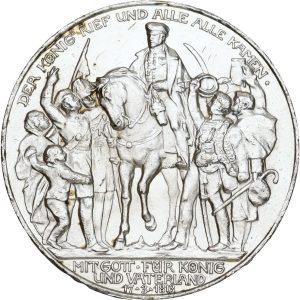 Germany, Preussen, 3 Mark 1913, KM 534, AU