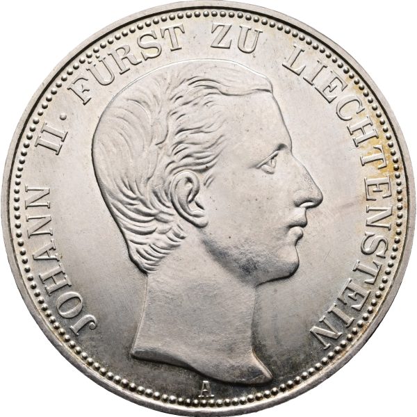 Liechtenstein, Vereinsthaler 1862 AM (1966), Nypræg, Y 1, kv. 0