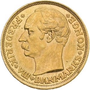 Frederik VIII, 10 kroner 1909, Sieg 2, H 2, F 298, kv. 01-1+