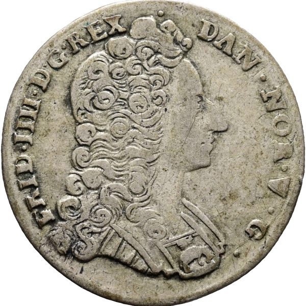 Frederik IV, 16 skilling 1716, H 47, Sieg 15, kv. 1+-1
