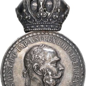 Austria, Franz Joseph I (1848-1916), Military Merit Medal, "Signum Laudis", Ag, 31 mm, 20.07 g, EF-VF