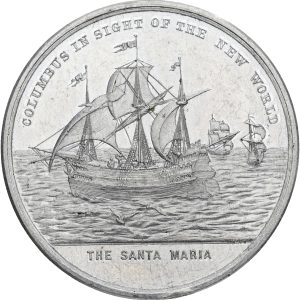 USA, World's Columbian Exposition in Chicago, 1893, by Hanson, Al, 38 mm, 7.71 g, EF