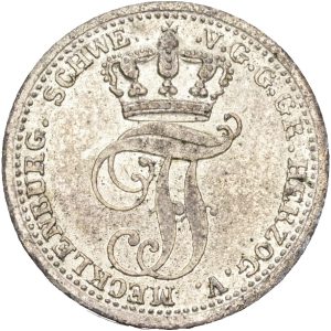 Germany, Mecklenburg-Schwerin, Friedrich Franz II (1842-1883), 1/48 Taler 1848, KM 301, EF