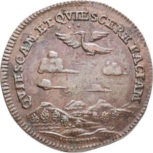 Netherlands, Peace Negotiations in Nijmegen, ND (1677), Ae, 27 mm, 5.68 g, VF, stains.