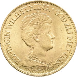 Netherlands, Wilhelmina (1890-1948), 10 Gulden 1917, KM 149, F 349, EF
