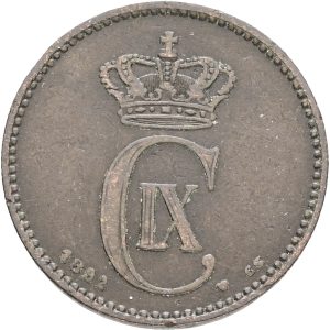 Christian IX, 2 øre 1892, Sieg 1.1, H 18A, kv. 1