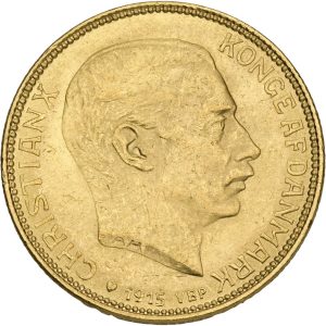 Christian X, 20 kroner 1915, H 1A, Sieg 3.1, F 299, kv. 01-1+