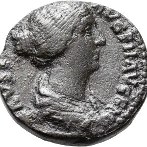 Det Romerske Kejserdømme, Faustina den Yngre, Rom, As, c. 161-176, 9,86 g, RIC -, kv. 1+-1/1
