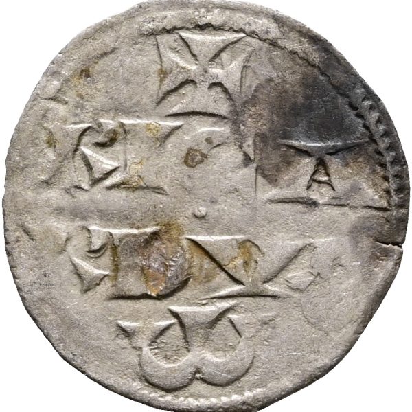 Frankrig/ England, Anglo-Gallic, Richard I ‘the Lionheart’ AR Denier. As Duke of Aquitaine, 1172-1185. ✠ RICARDVS in two lines / ✠ AGVITANIE around short cross pattée. SCBC 8004; Dup. 1033, 1,00 g, kv. 1+-1