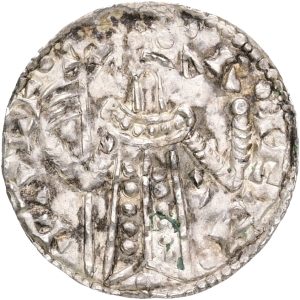 Svend Estridsen (1047-1074), Ribe, penning, Hbg. 68, Hbg. auk. 1172, 0,78 g, kv. 1+