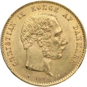 Christian IX, 20 kroner 1873, H 8A, F 295, Sieg 1.1, kv. 1+