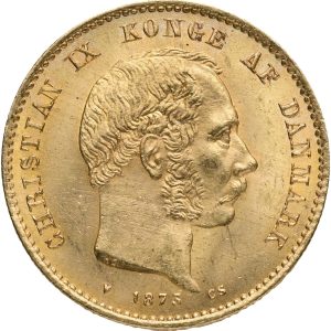 Christian IX, 20 kroner 1873, H 8A, F 295, Sieg 1.1, kv. 01-1+