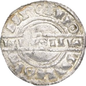 Hardeknud (1035-1042), Hedeby, penning, Hbg. 50, 0,61 g, kv. 1+. Ex. Bruun Rasmussen nr. 824, 1. nov.  2011, lot 5174