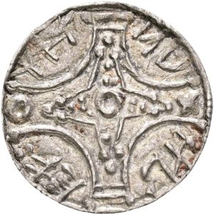 Svend Estridsen (1047-1074), Roskilde, penning, runeindskrift, . Penning, Roskilde, 1,00 g, Hbg. 39, Hbg. auk. 1088, Moltke 369, kv. 01-1+. Ex. Christian Lerche; Ex. Bruun Rasmussen nr. 572, 3. nov. 2015, lot 63; Ex. MISAB nr. 32, 28. april 2019.