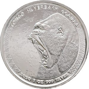 Congo, Silverback, 5000 Francs 202, KM 269, Proof in capsule