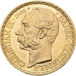 Dansk Vestindien / Danish West Indies, 20 Francs / 4 Daler 1905, H 30, F 2, kv. 0-01