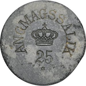Grønland, Angmagssalik, 1894-1926, 25 øre u. år, Sieg 7.4, Sømod 4485, kv. 1, korr.