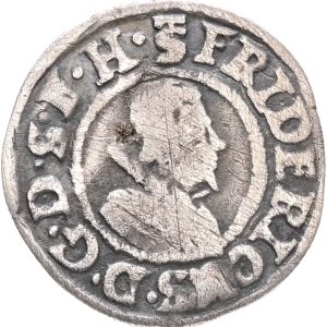 Slesvig-Holstein-Gottorp, Frederik III (1616-1659), 1/16 Thaler 1623, Sieg 7.3, Lange 340, kv. 1/1+-1