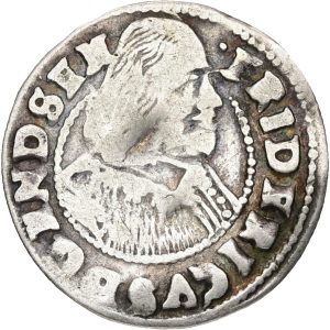Slesvig-Holstein-Gottorp, Frederik III (1616-1659), 1/16 Thaler 16S3 (1653), Sieg 7.8, kv. 1
