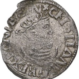 Christian III (1535-1559), København, skilling 1535, G 106, Sieg 1, kv. 1+, buklet, kantskader