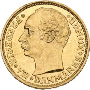 Frederik VIII, 10 kroner 1908, Sieg 2, H 2, F 298, kv. 01