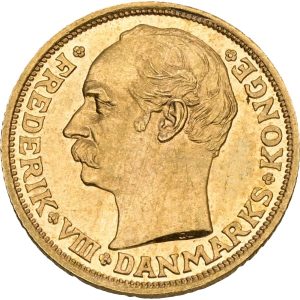 Frederik VIII, 10 kroner 1909, Sieg 2, H 2, F 298, kv. 0-01