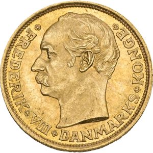Frederik VIII, 10 kroner 1909, Sieg 2, H 2, F 298, kv. 01
