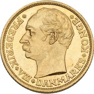 Frederik VIII, 10 kroner 1909, Sieg 2, H 2, F 298, kv. 0-01