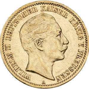 Germany, Prussia, Wilhelm II (1888-1918), 10 Mark 1909 A, KM 520, F 3835, EF-VF/EF