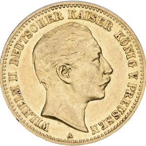 Germany, Prussia, Wilhelm II (1888-1918), 10 Mark 1898 A, KM 520, F 3835, EF-VF
