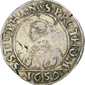 France, Lorraine, 12 Groschen (Franc) 1659, Metz, Robert 843, F