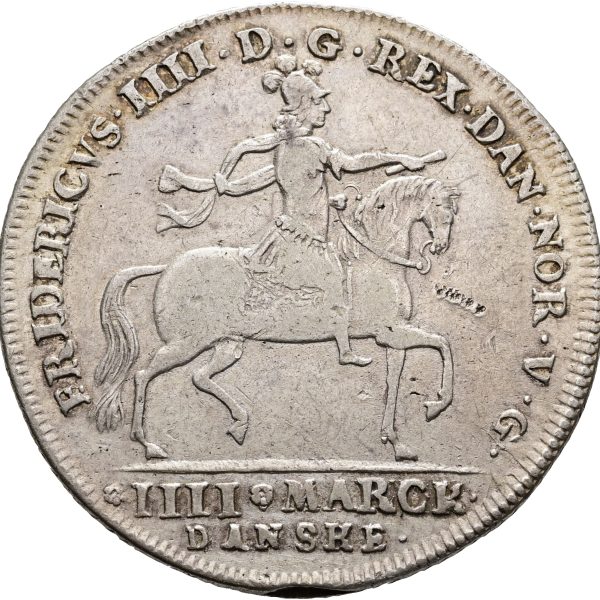 Frederik IV, krone 1711, H 39, Sieg 19, kv. 1+