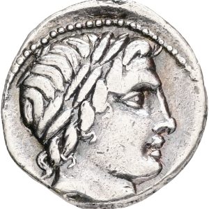 Den Romerske Republik, Anonym, Denar ca. 86 BC, Syd. 723, Craw.350A/2, 3,84 g, kv. 1+, små spor efter montering på rand.
