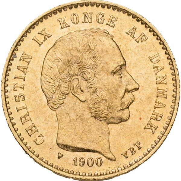 Christian IX, 10 kroner 1900, H 9B, Sieg 1.2, F 296, kv. 1+-01