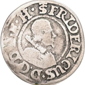 Tyskland, Slesvig-Holstein-Gottorp, Frederik III, 1/16 rigsdaler 1623, Sieg 7.3, kv. 1