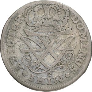 Frederik IV, Rendsborg, 12 skilling 1717, H 62, Sieg 59, kv. 1
