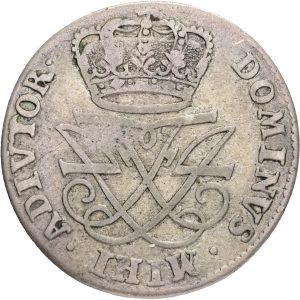 Frederik IV, 12 skilling 1718, H 43B, Sieg 10, kv. 1+-1