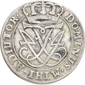 Frederik IV, 12 skilling 1712, H 49, Sieg 12, kv. 1+-1