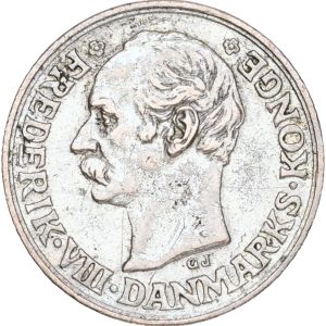 Frederik XIII, 10 øre 1911, H 5, Sieg 10.1, kv. 1+, renset.