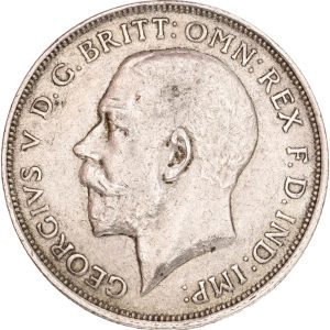 England, George V, Florin 1819, S 4012, VF