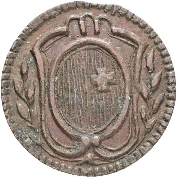 Switzerland, Schwyz, 1 Rappen 1812, HMZ 2811b, VF
