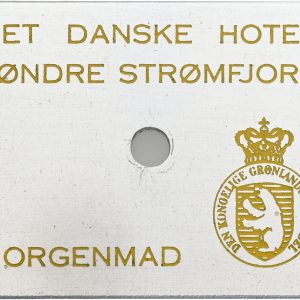 Det Danske Hotel Søndre Strømfjord, Morgenmad, 3. udg. kv. 0