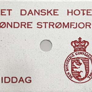 Det Danske Hotel Søndre Strømfjord, Middag, 2. udg. kv. 0