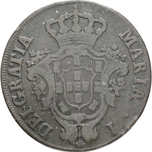 Portugal, Maria I, 20 Reis 1796, KM 3, F