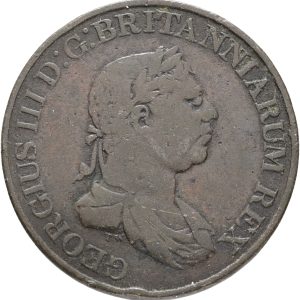 Ceylon, George III, Two Stivers 1815, KM 82, F