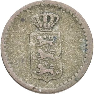 Dansk Vestindien, 2 skilling 1837, type 1, H 2, Sieg 11.1, KM 13, kv. 1+-1
