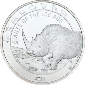 Ghana, 5 Cedis 2021, Ag, 31.1 g 999/1000, KM 162, BU.