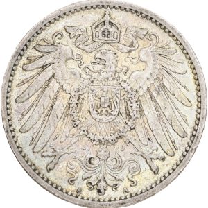 Germany, Wilhelm II, Mark 1908 A, KM 14 VF