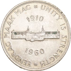 South Africa, Elizabeth II, 5 Shillings 1960, KM 55, AU