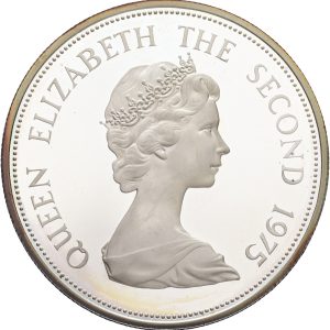 Mauritius, Elizabeth II, 50 Rupees 1975, KM 41a, Proof